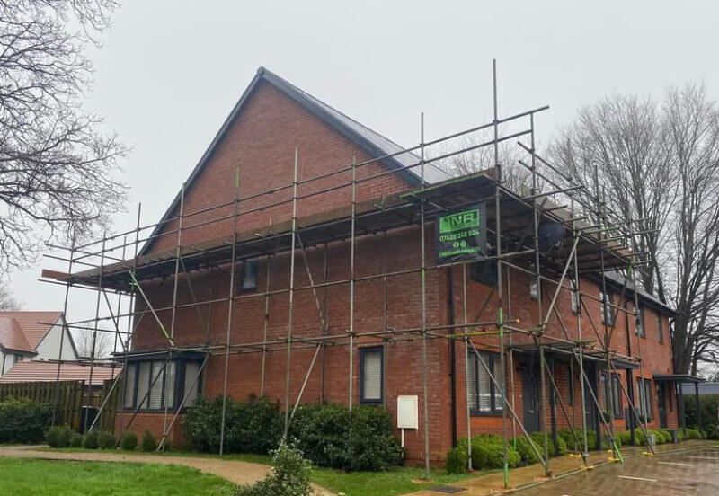 domestic scaffolding wrap around